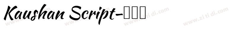 Kaushan Script字体转换